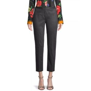 Kobi Halperin Pants Women’s Gayle Cropped Knit Gray x Black Size 6